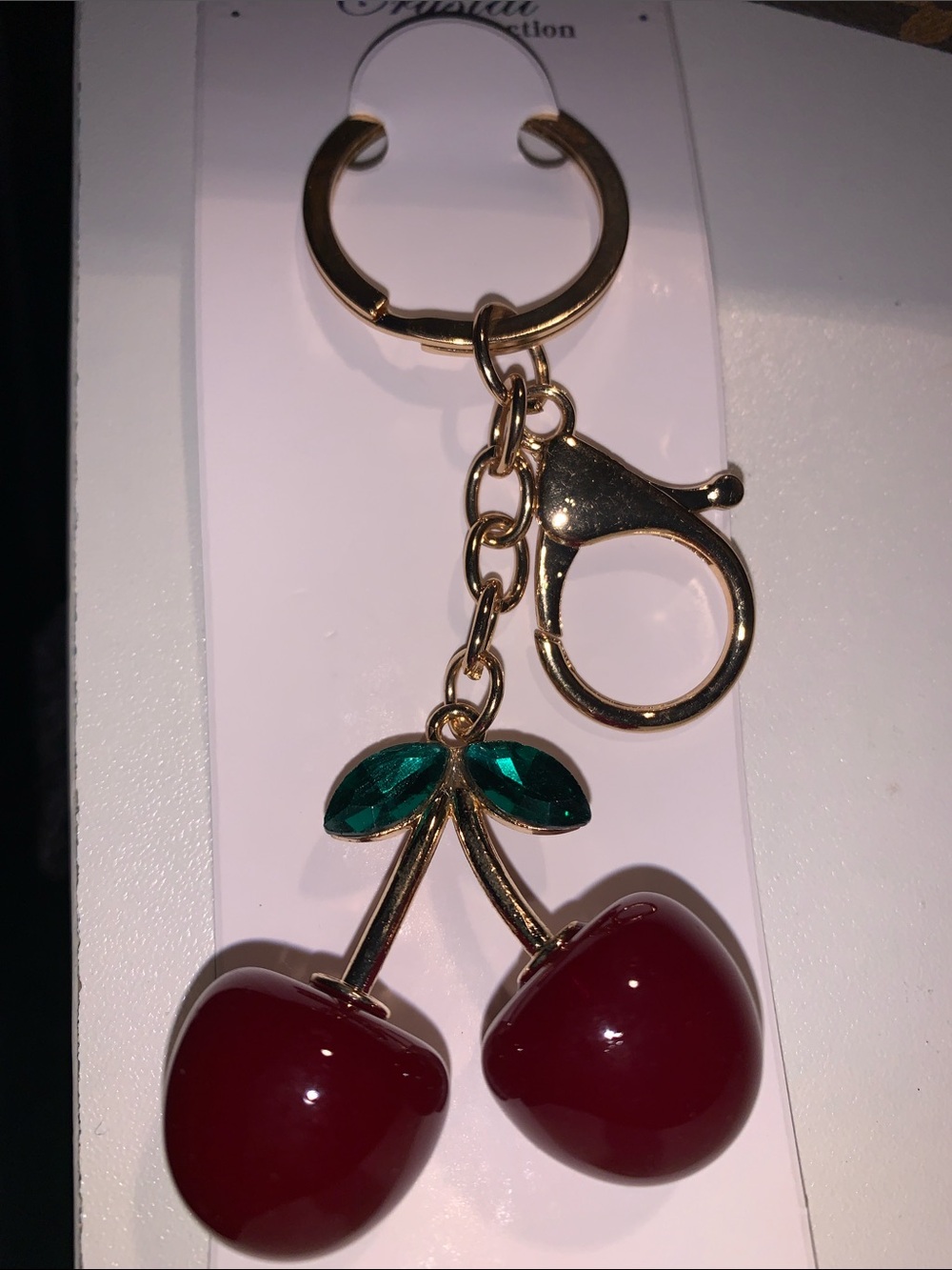 Cherry purse/bag charm Keychain